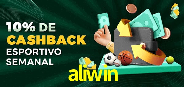 10% de bônus de cashback na aliwin