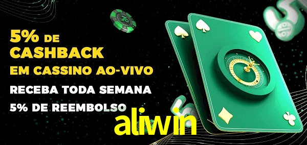 Promoções do cassino ao Vivo aliwin